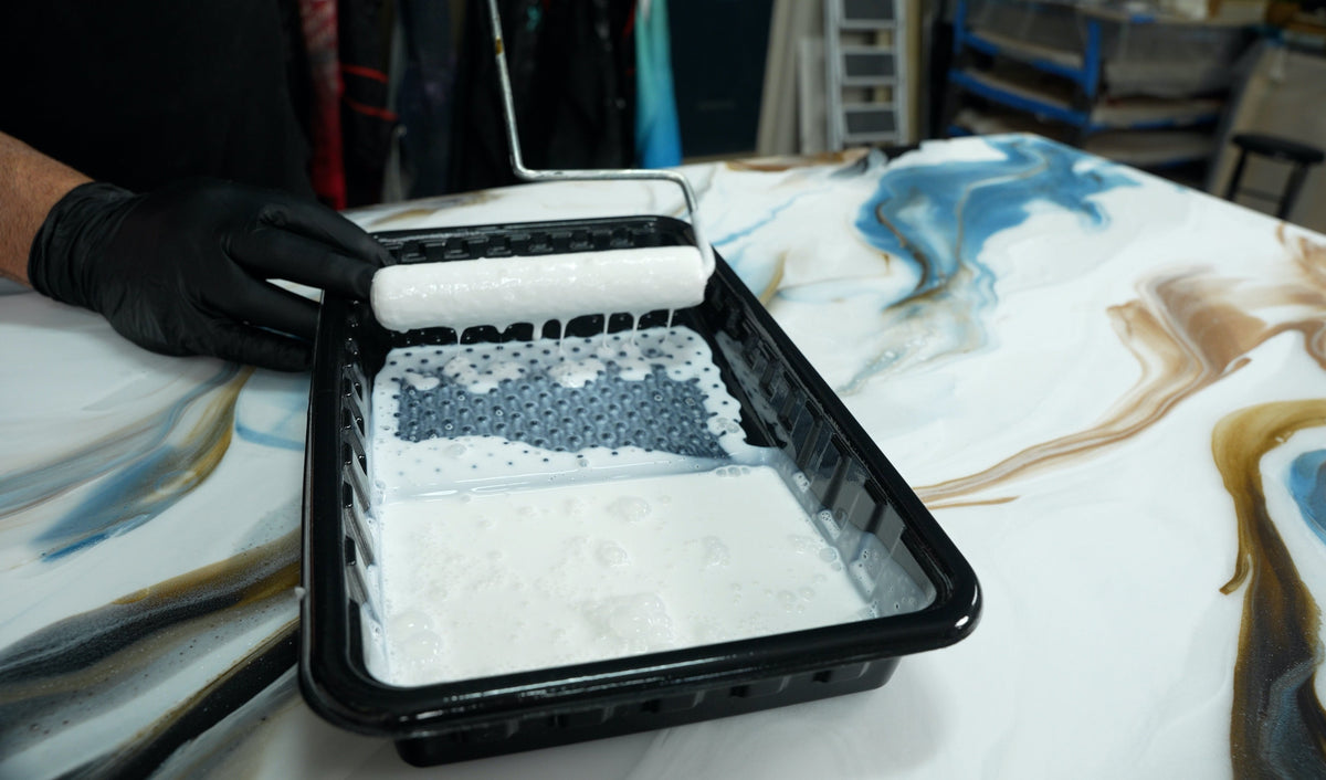 How to Apply Ultimate Top Coat Over Epoxy or Polyaspartic