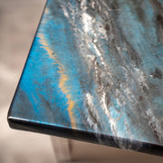 Blue Fractured Granite epoxy countertop