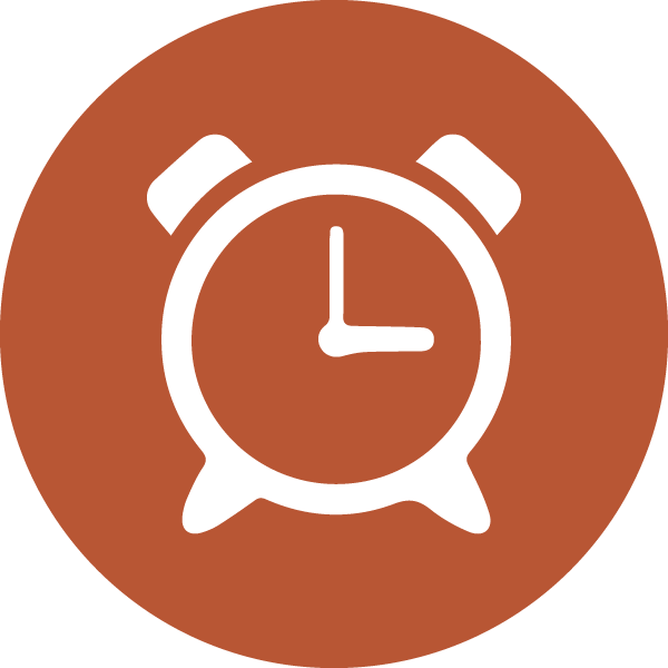 Icon showing a clock