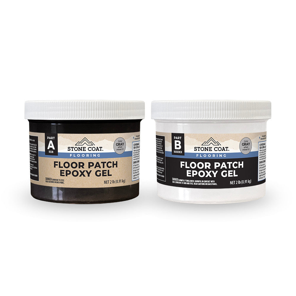 Discover easy way to patch up cracks and gaps in your flooring with Floor Patch Epoxy Gel from Stone Coat Countertop Epoxy. This simple 2-part epoxy gel fills in cracks in just minutes, with a quick cure time. Say goodbye to ugly cracks and seams and achi