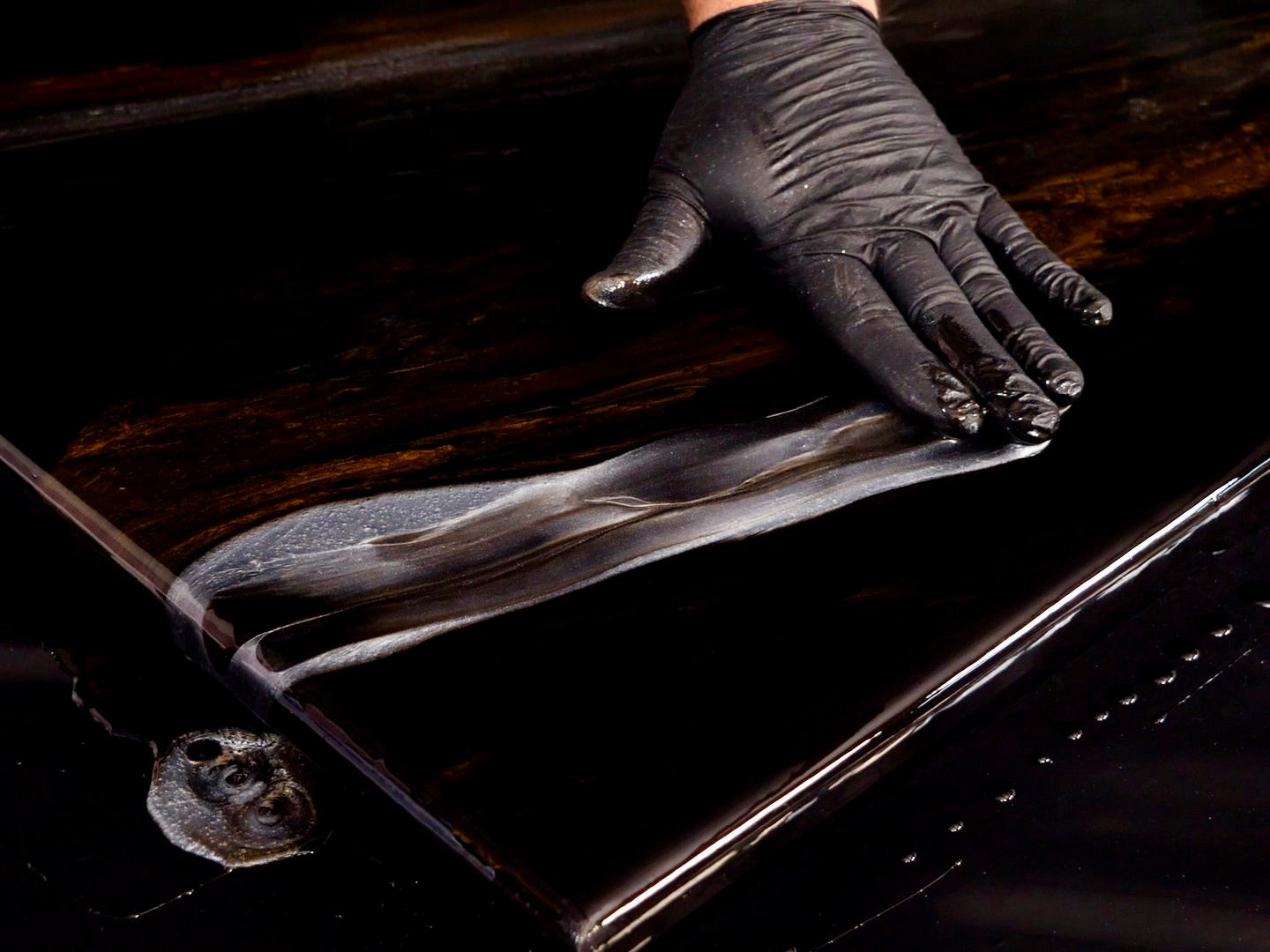 hand meld epoxy for marble look