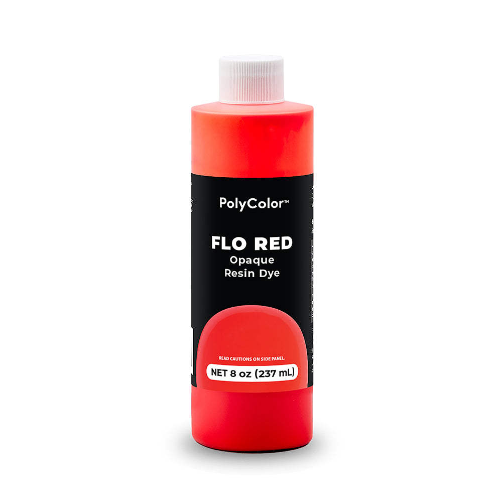 PolyColor Flo Red Dye 8oz bottle