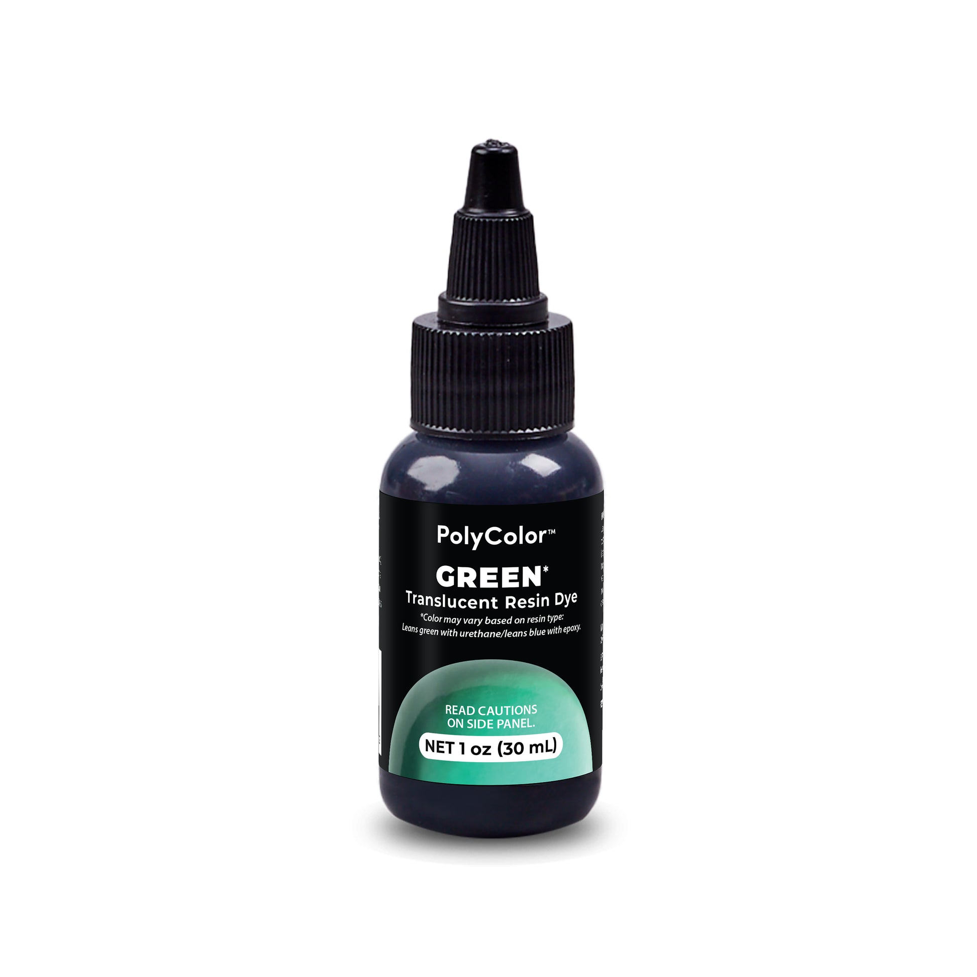 PolyColor Green Translucent Resin Dye 1oz bottle