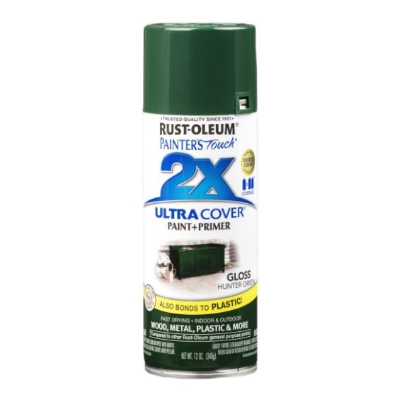 Hunter's Green spray paint can