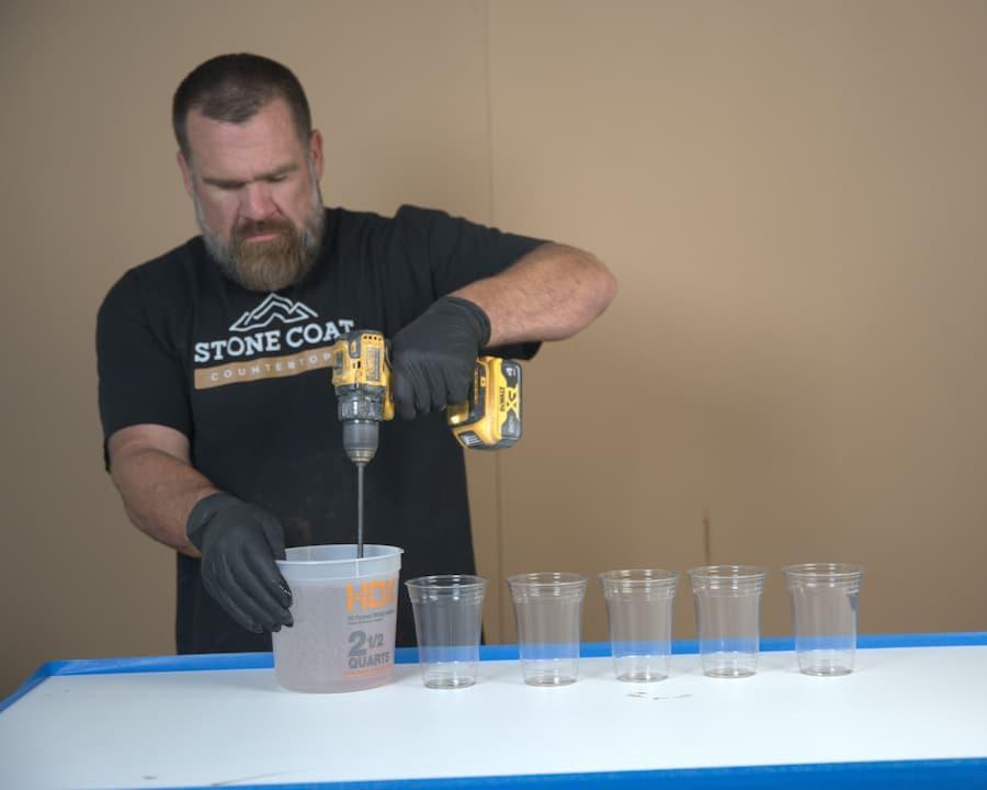 mixing epoxy