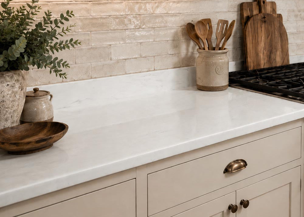 DIY Carrara White Marble Countertops