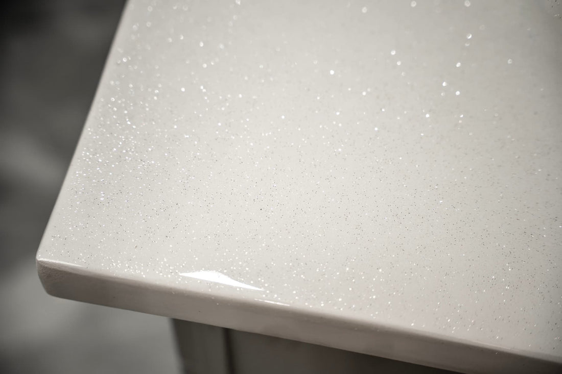 White Quartz epoxy countertop