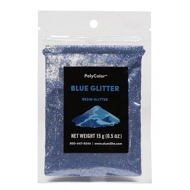 15g bag of Blue Resin Glitter