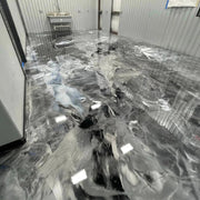 Custom Metallic Marble Epoxy Floor Kit – 600 Sq Feet, Over Wood