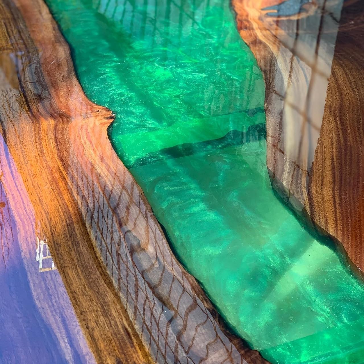 Green river epoxy though wood