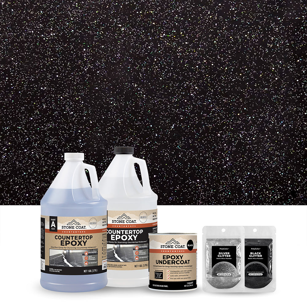 Black Galaxy Glitter 2-gallon kit
