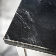 Corner of Black Marble counter top