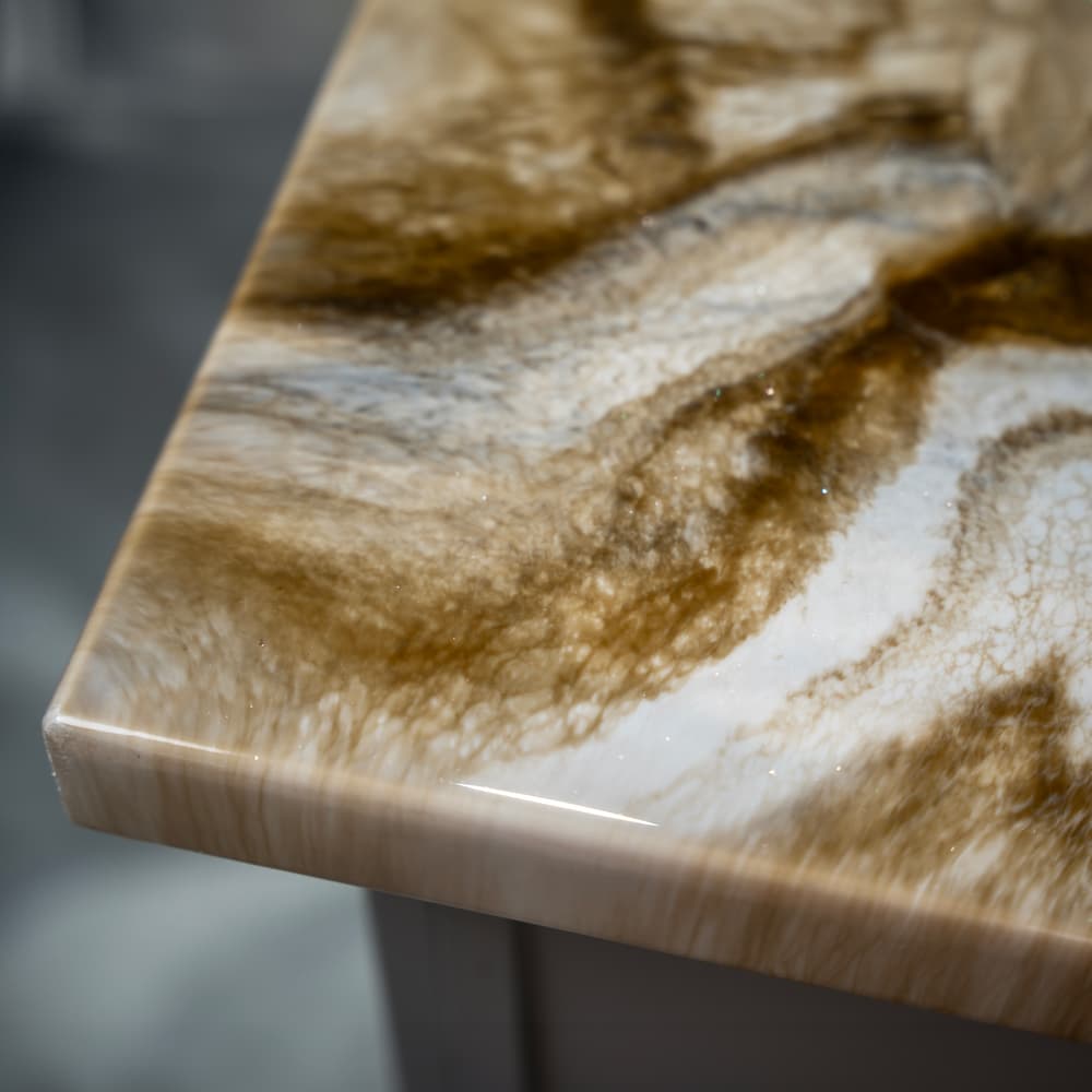 Caramel Marble Epoxy Countertop