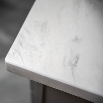 Faux Carrara Marble Countertop with Stone Coat Epoxy