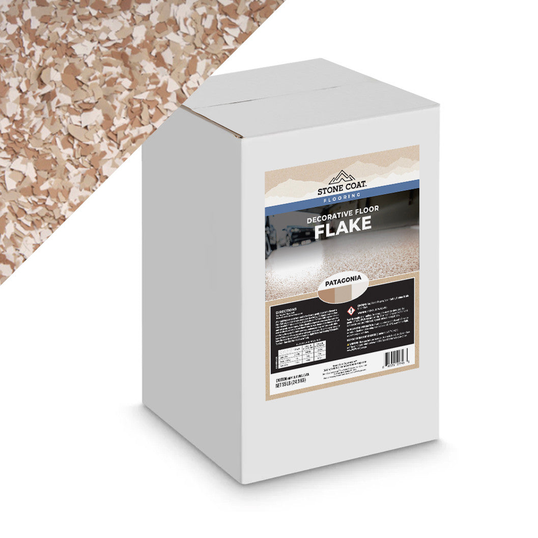 Decorative Floor Flakes 55 LB Our 1/4'' epoxy flakes provide top-of-the-line industrial strength flooring that adds a beautiful touch of color to any room. With five popular custom blends, you'll have optimal flexibility and strength, plus it's incredibly