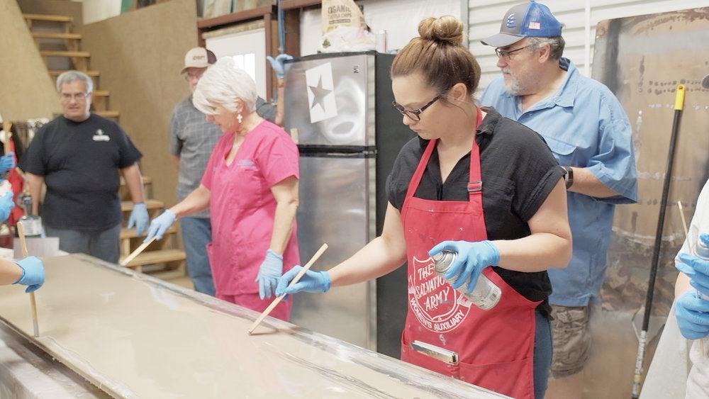 A picture from an Epoxy Countertop Basics Class