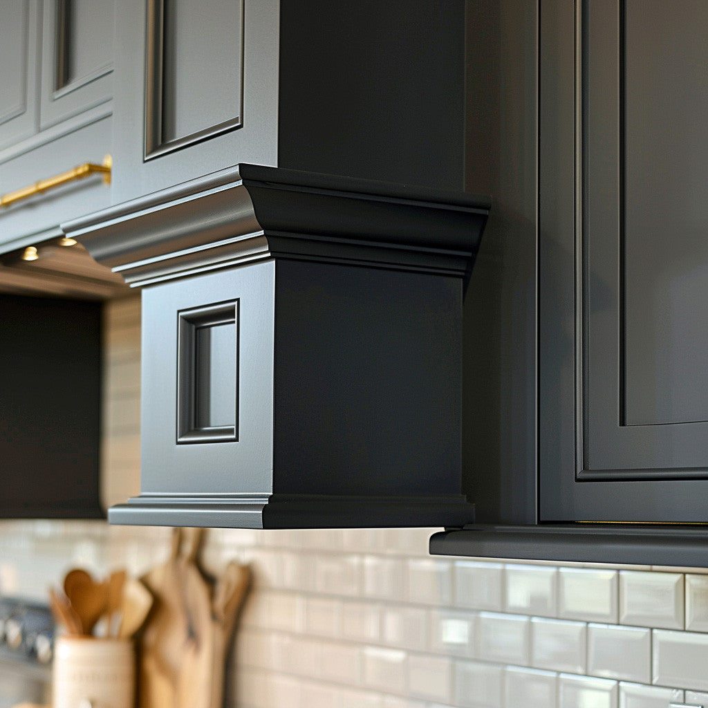 Indulge in chic luxury with Evening Ink. This isn't just black paint, it's the essence of midnight captured in a quill stroke. Imagine sleek ebony furniture or cabinets stealing the show in your kitchen, its boldness beautifully contrasted by warm butcher