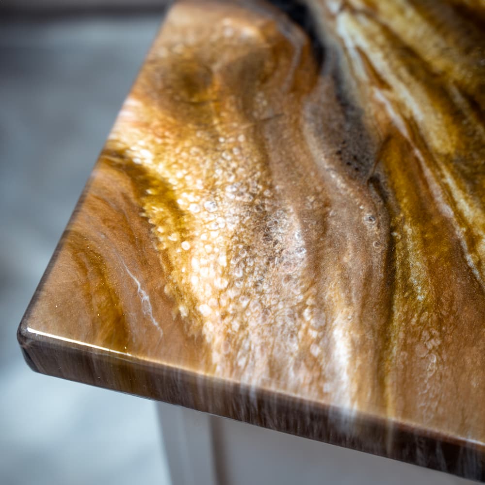 Natural Earth Tones epoxy countertop