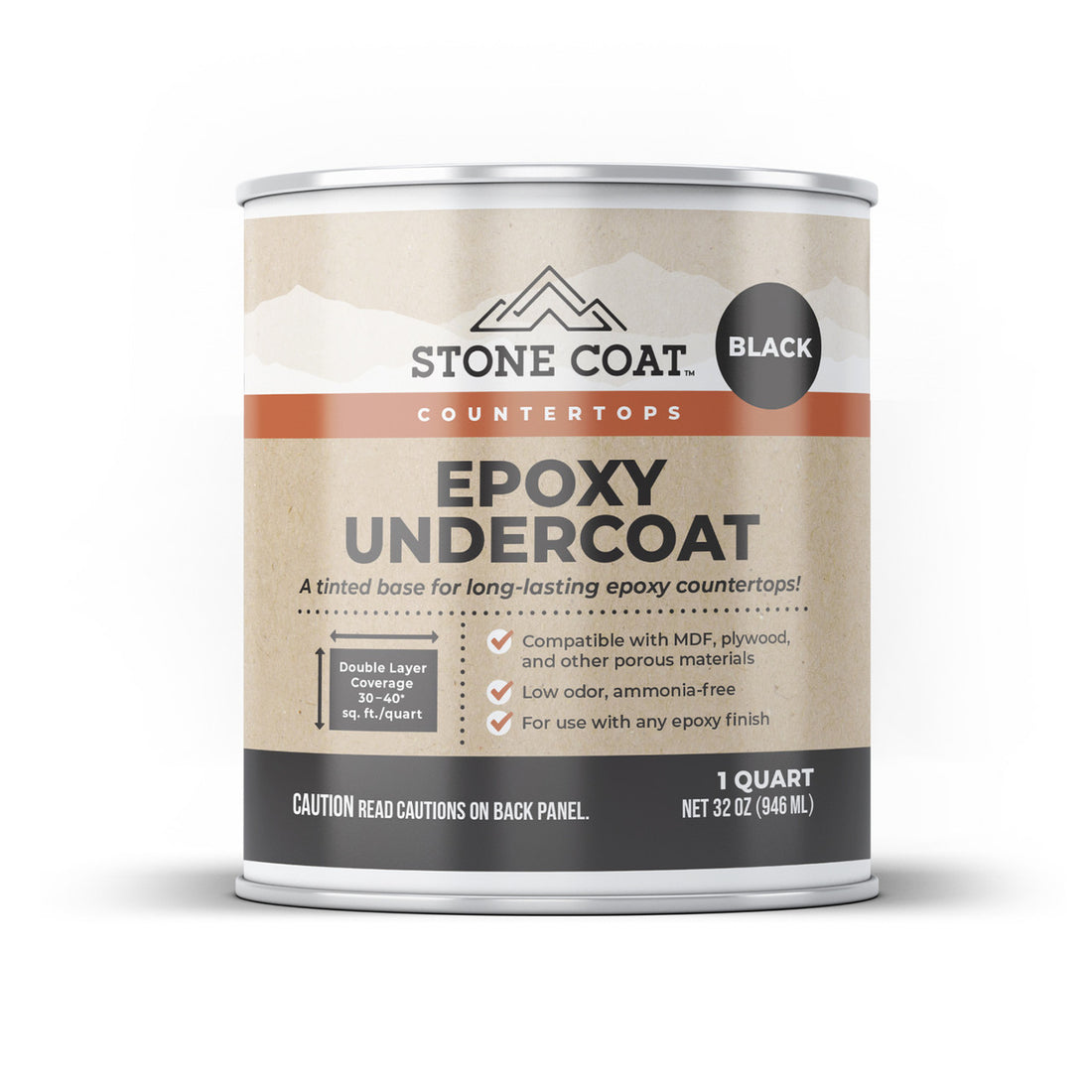 Discover Stone Coats Epoxy Undercoat, the ultimate solution for epoxy countertops. Our high bond, ammonia-free paint revolutionizes the coloring process for pouring epoxy countertops and table tops. Upgrade your old countertops with Stone Coat Epoxy today