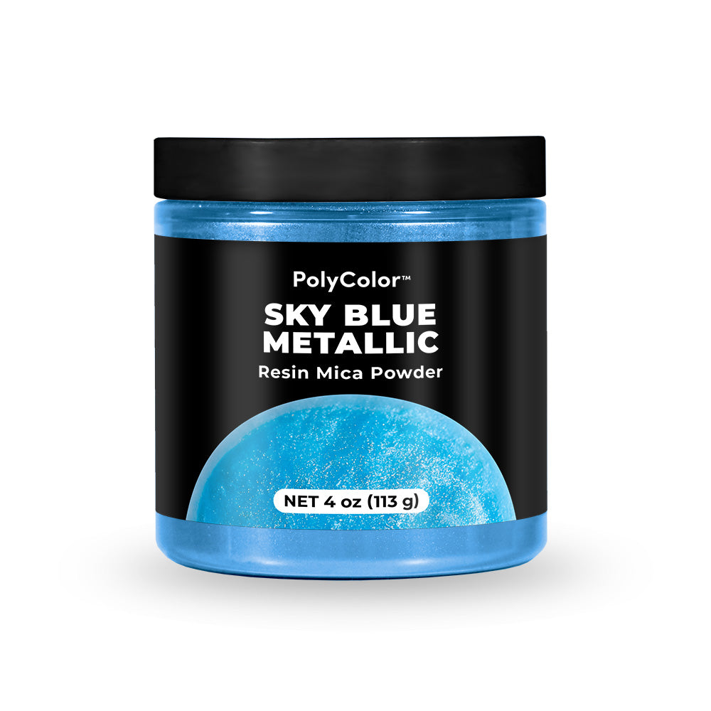 PolyColor Sky Blue Metallic Resin Mica Powder