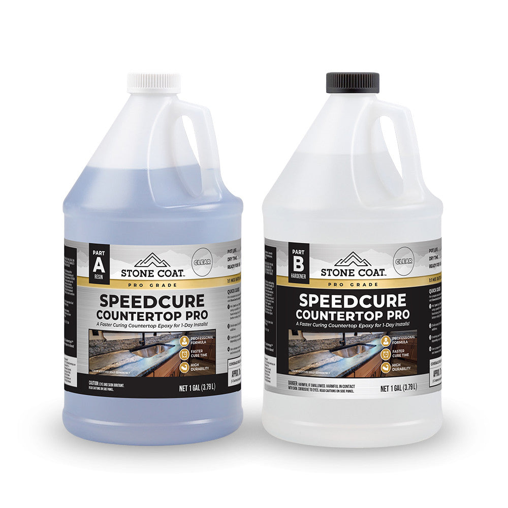 Stonecoat PRO Line SPEEDCURE Epoxy for Countertops PRO 2 gallon kit for epoxy countertop installers.