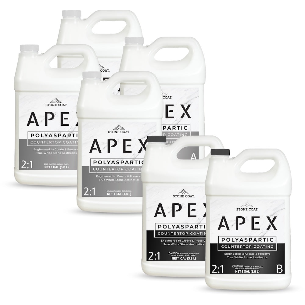 Stone Coat APEX Polyaspartic Countertop Coating 6 gallon kit