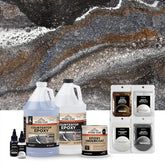 Black exotic marble epoxy kit