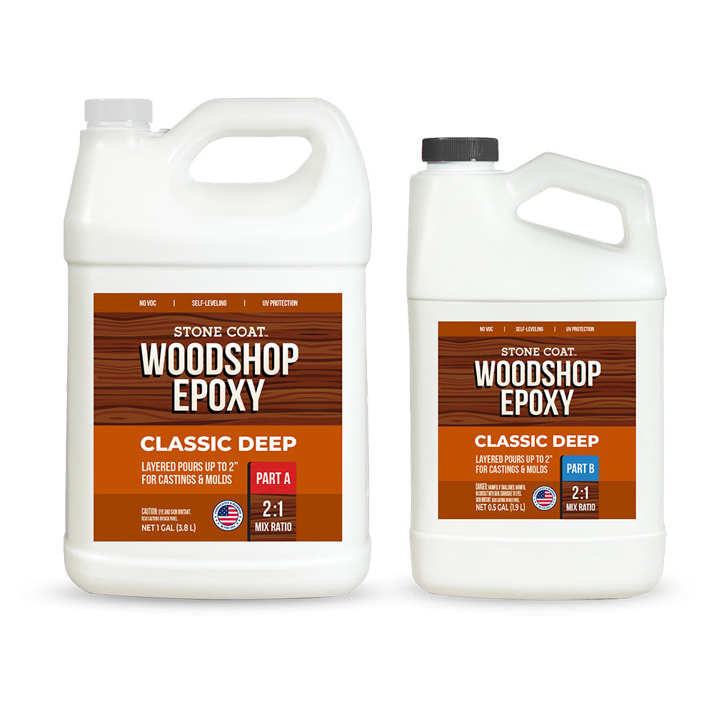 1.5 gallon kit Stone Coat Woodshop Epoxy Classic Deep Pour