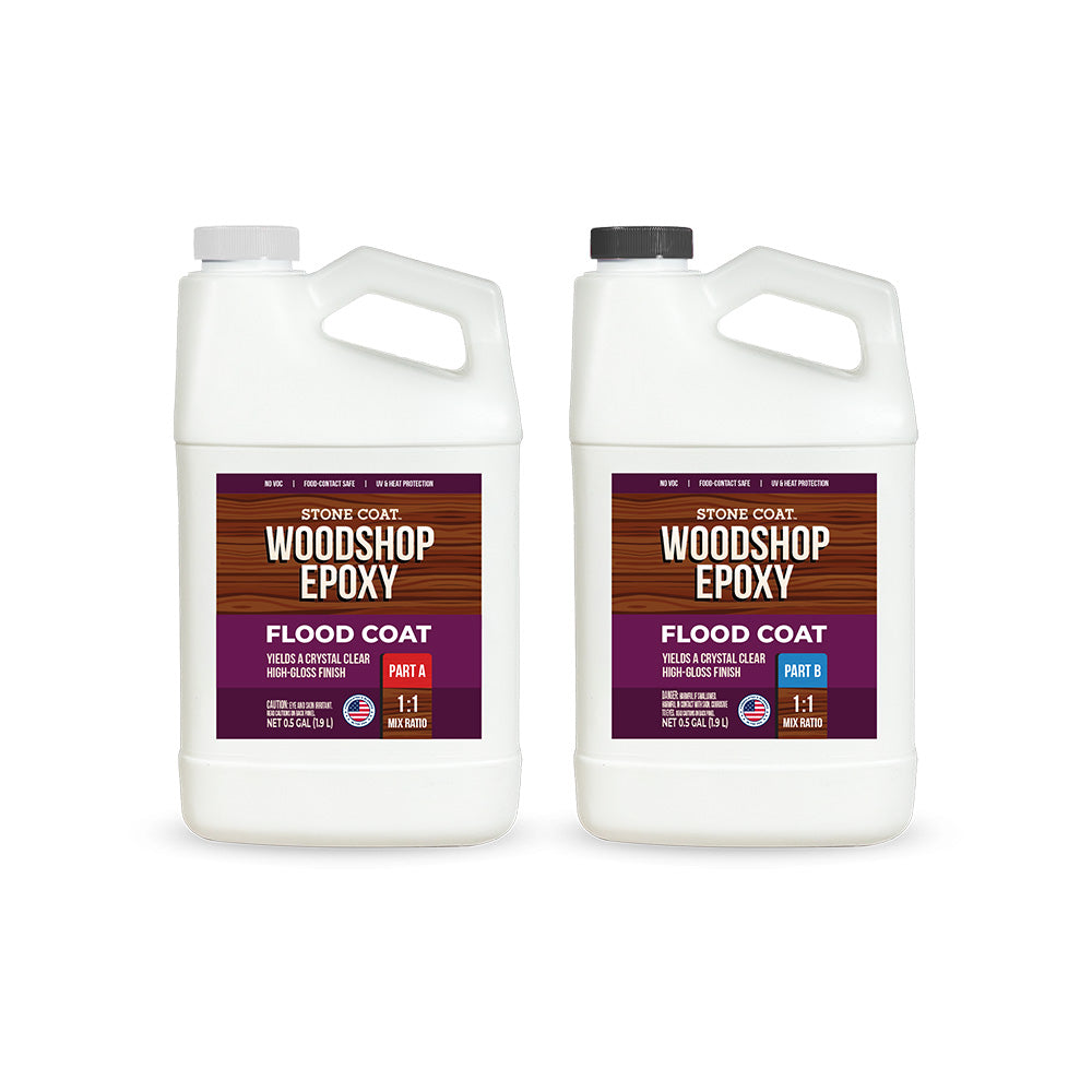 1 gallon kit Stone Coat Woodshop Epoxy Flood Coat Coating Epoxy