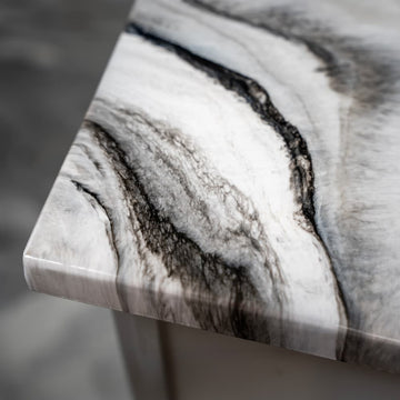 White Exotic Marble Epoxy Countertop Kit