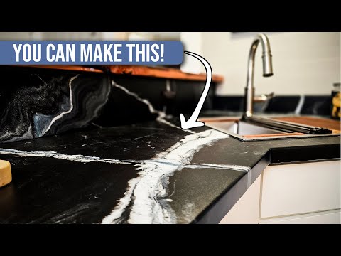 Load video: diy epoxy river table