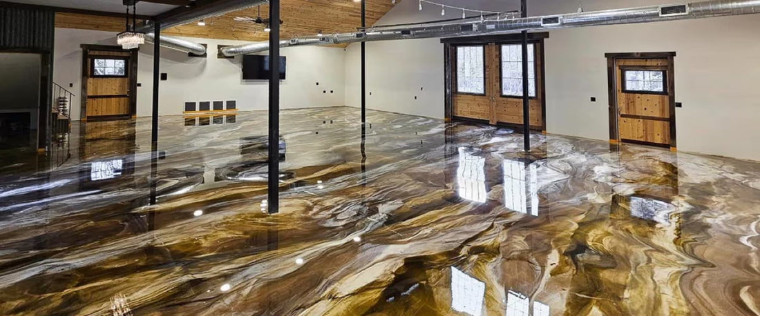 metallic epoxy floor