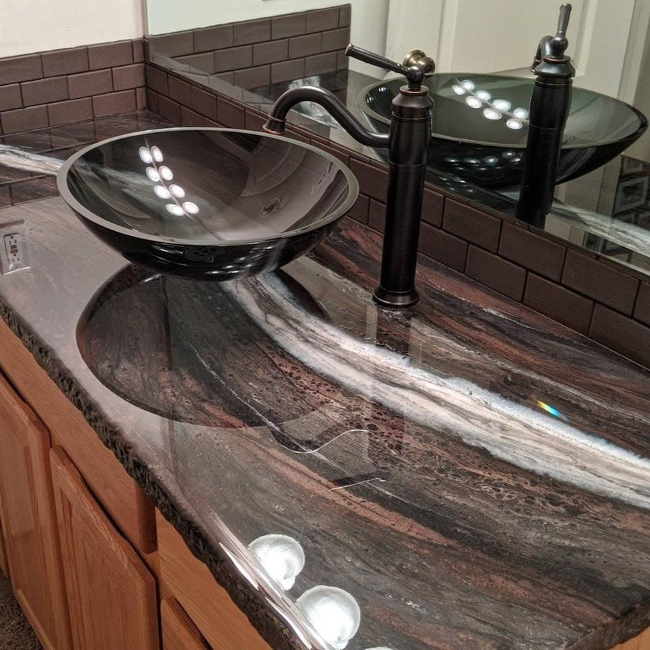 marble epoxy bathroom vanity