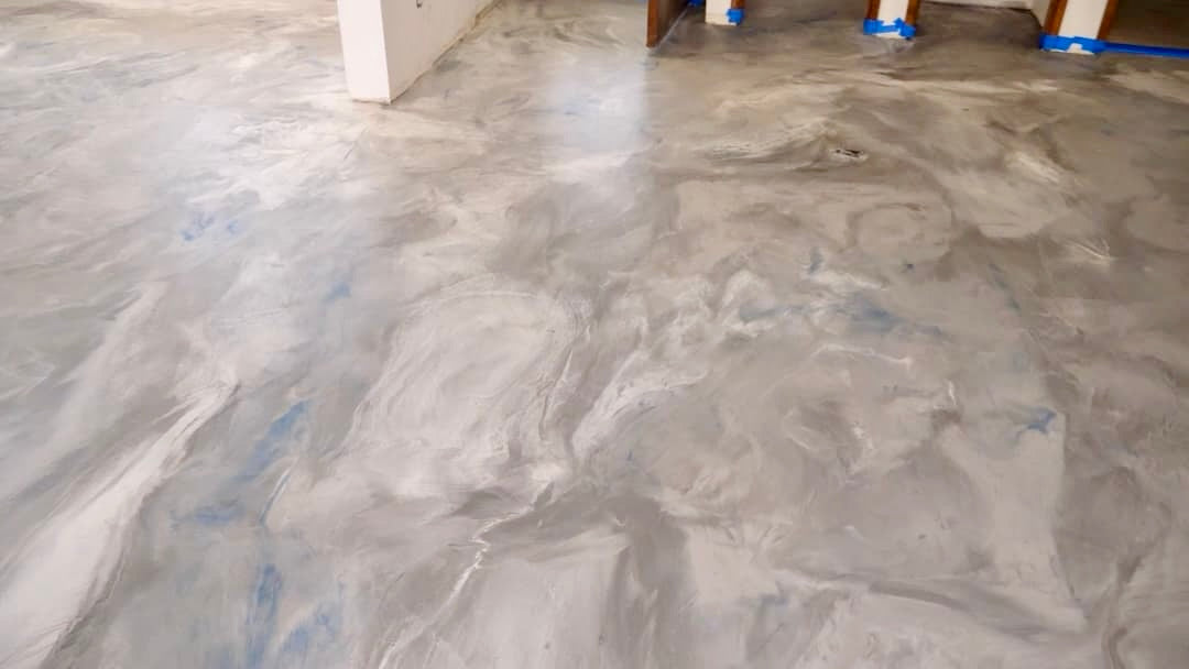 marble metallic epoxy floor