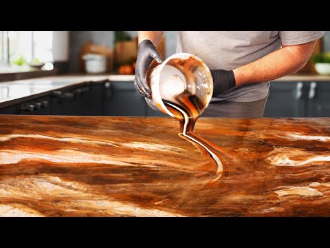 Load video: how to create a cedar sink with scrap wood and epoxy