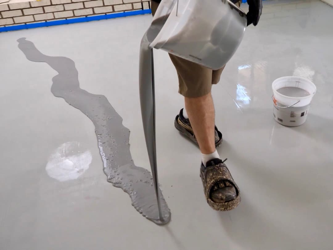 pouring epoxy ribbons