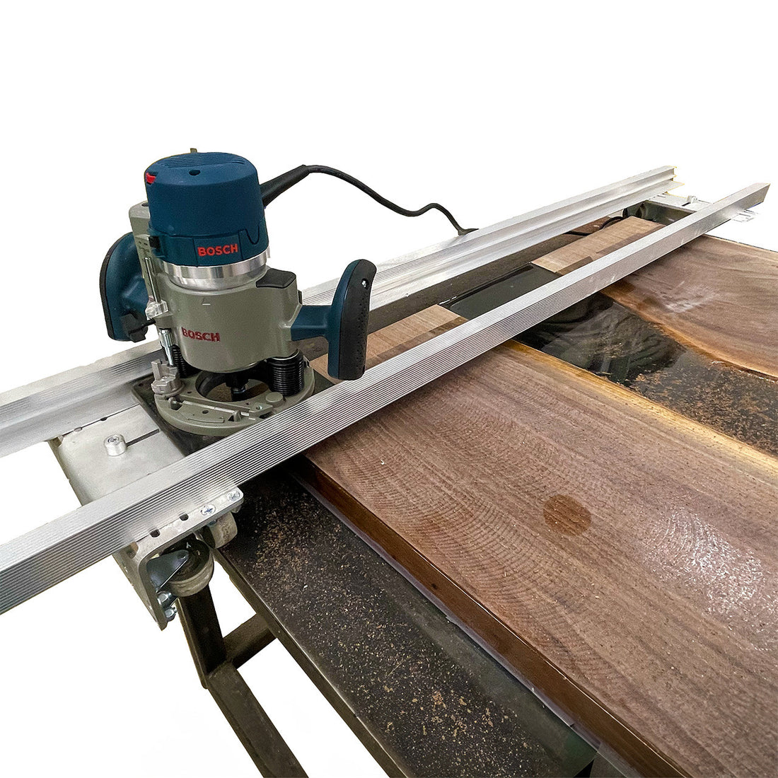 Stone Coat Countertops Woodworking Slab Jig for routers to level wood slabs, epoxy pours and countertops using your own router!